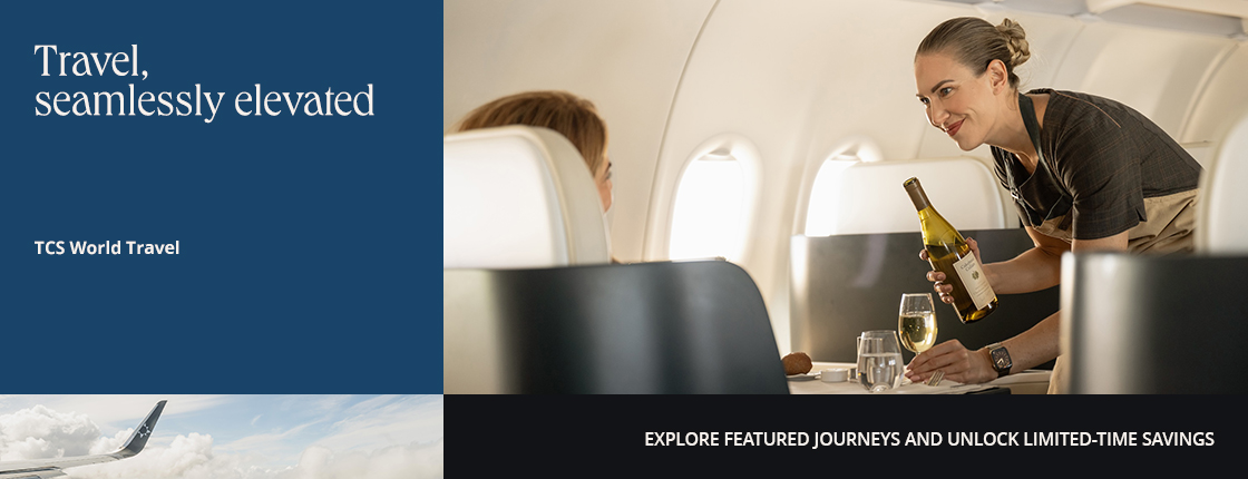 Travel, seamlessly elevated | TCS World Travel | Explore featured journeys and unlock limited-time savings