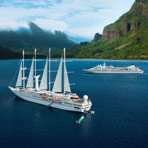 Book select Windstar cruises by October 31, 2025 and pay in full to save 5% plus receive a free all-inclusive package and up to $200 shipboard credit per stateroom.